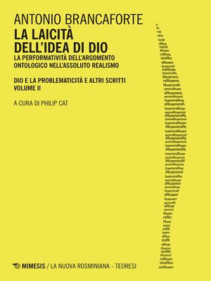 cover image of La laicità dell'idea di Dio